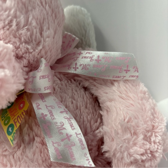 GANZ 16” BABY CUDDLE ANGEL BEAR PINK TEDDY W/WINGS STUFFED ANIMAL PLUSH TOY‎ - Picture 7 of 11